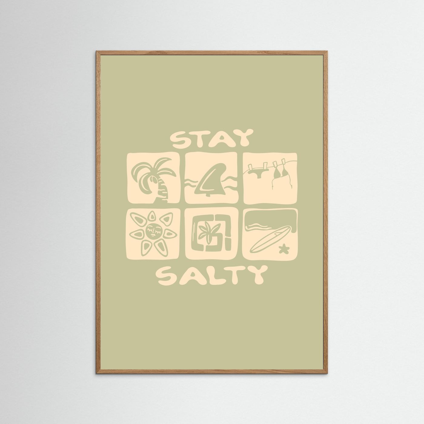 Stay Salty Icons Poster
