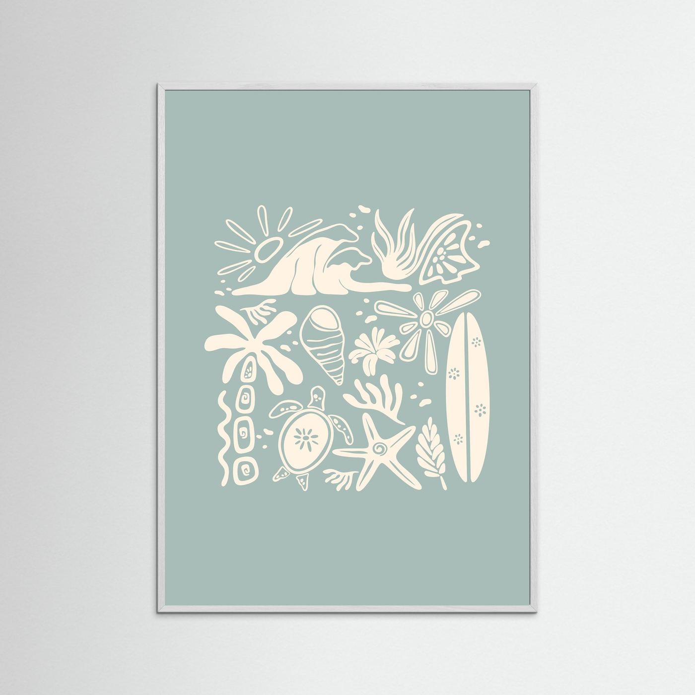Beachy Vibes Poster
