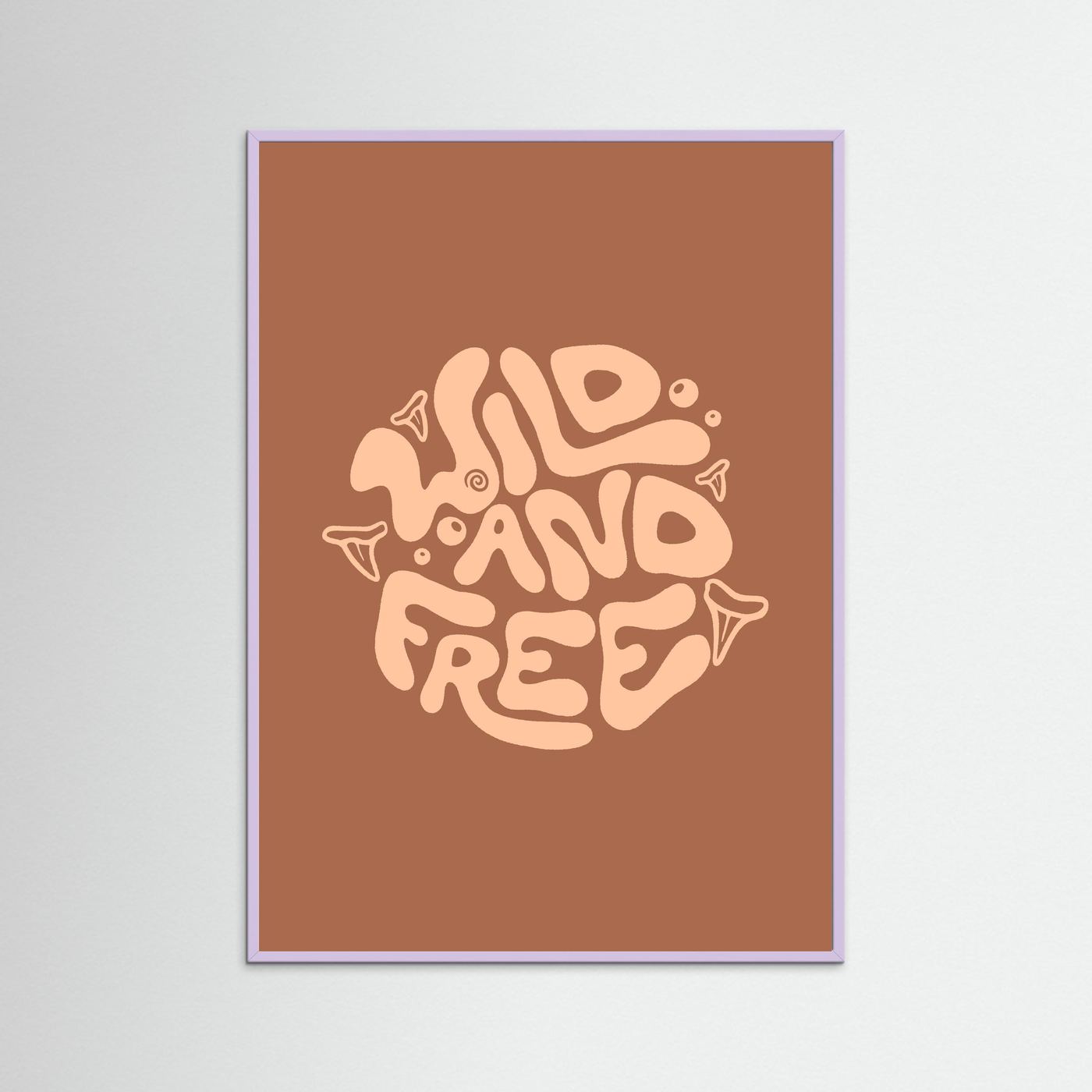 Wild and Free Circle Poster