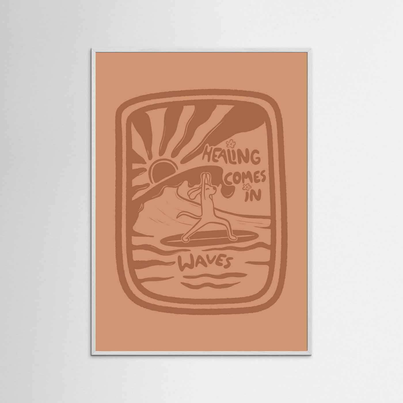 Healing Comes In Waves Poster