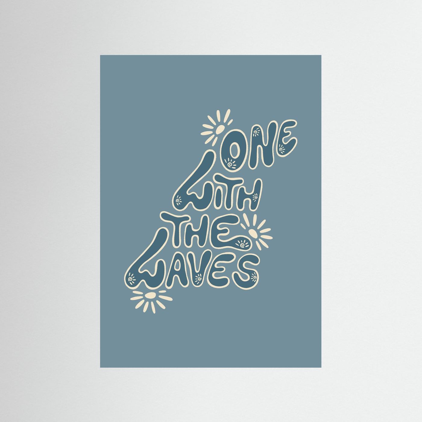 One With The Waves Poster