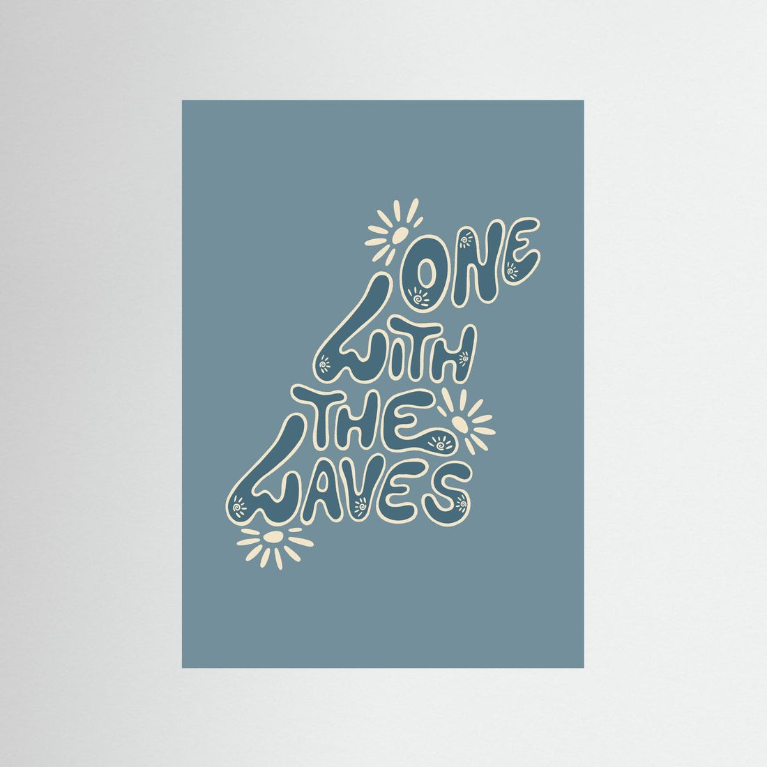 One With The Waves Poster