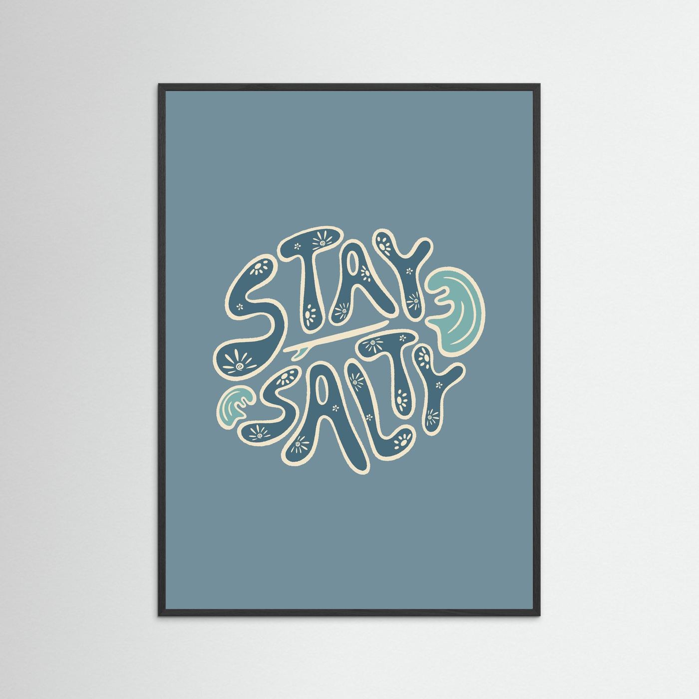 Stay Salty Circle Poster