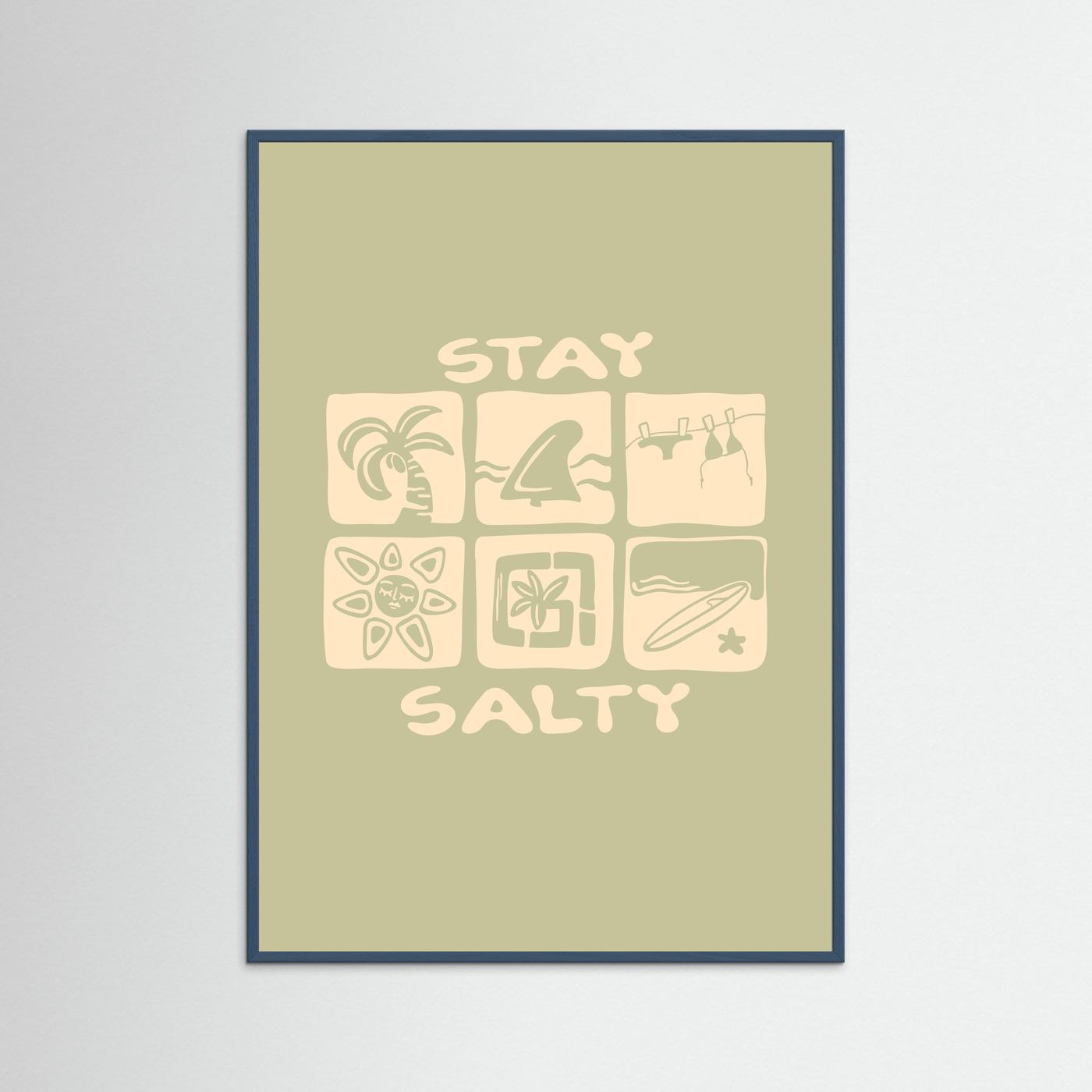Stay Salty Icons Poster