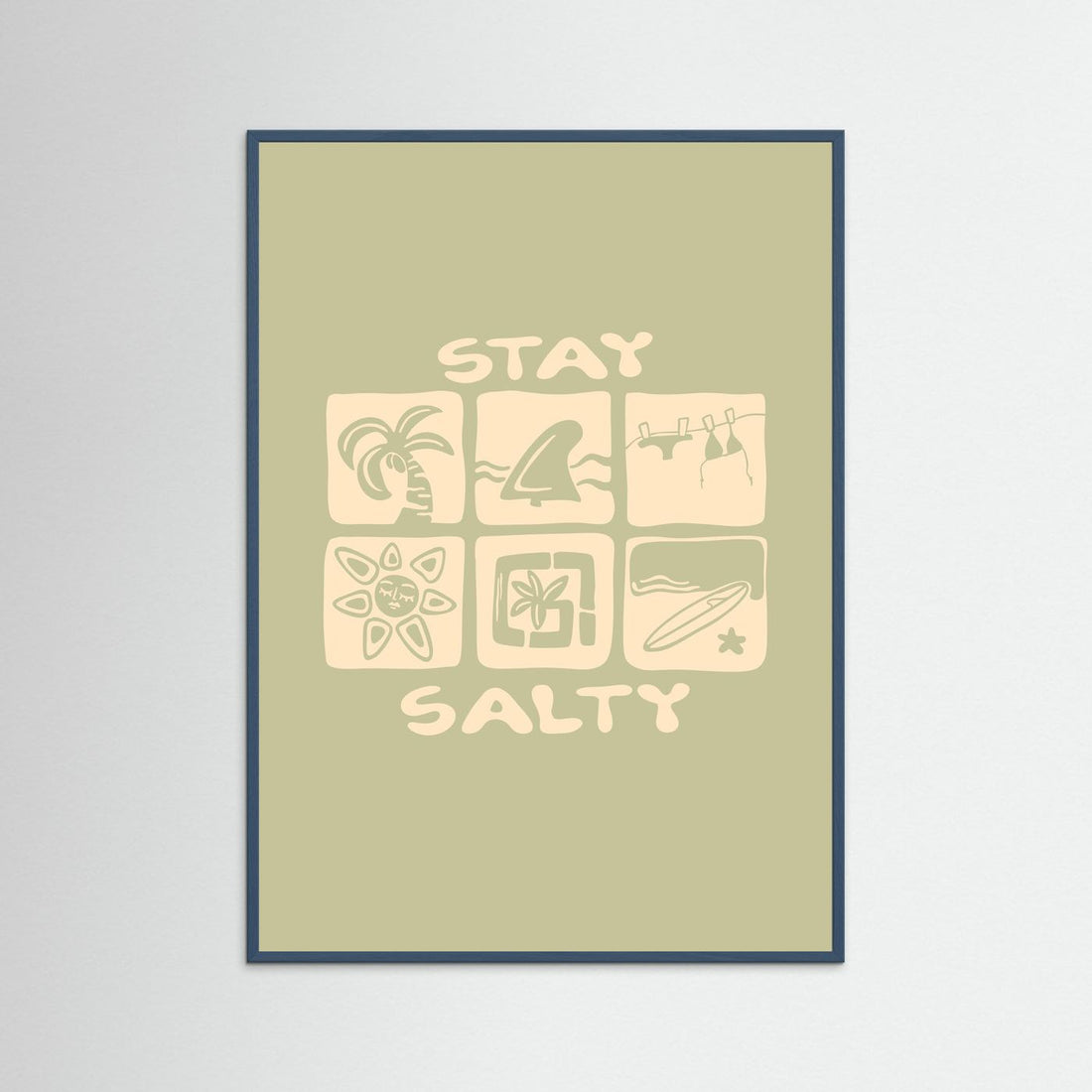 Stay Salty Icons Poster