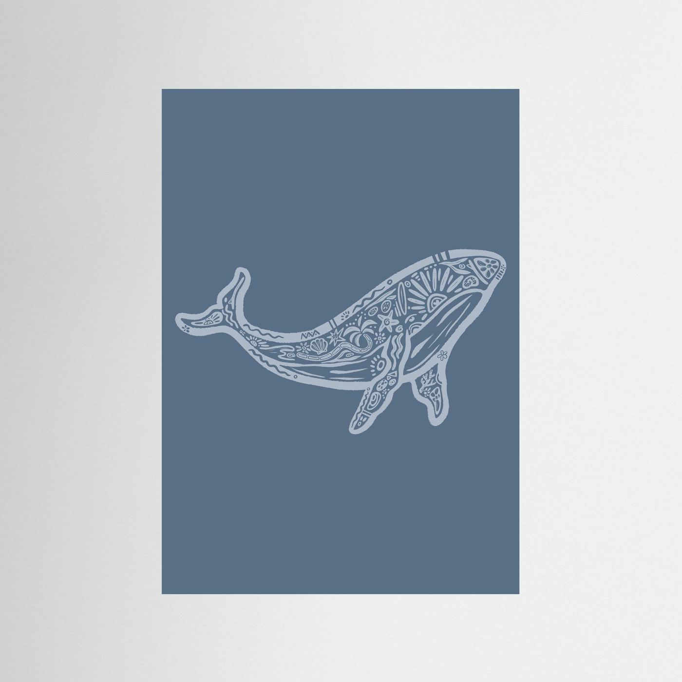Whale Boho Poster