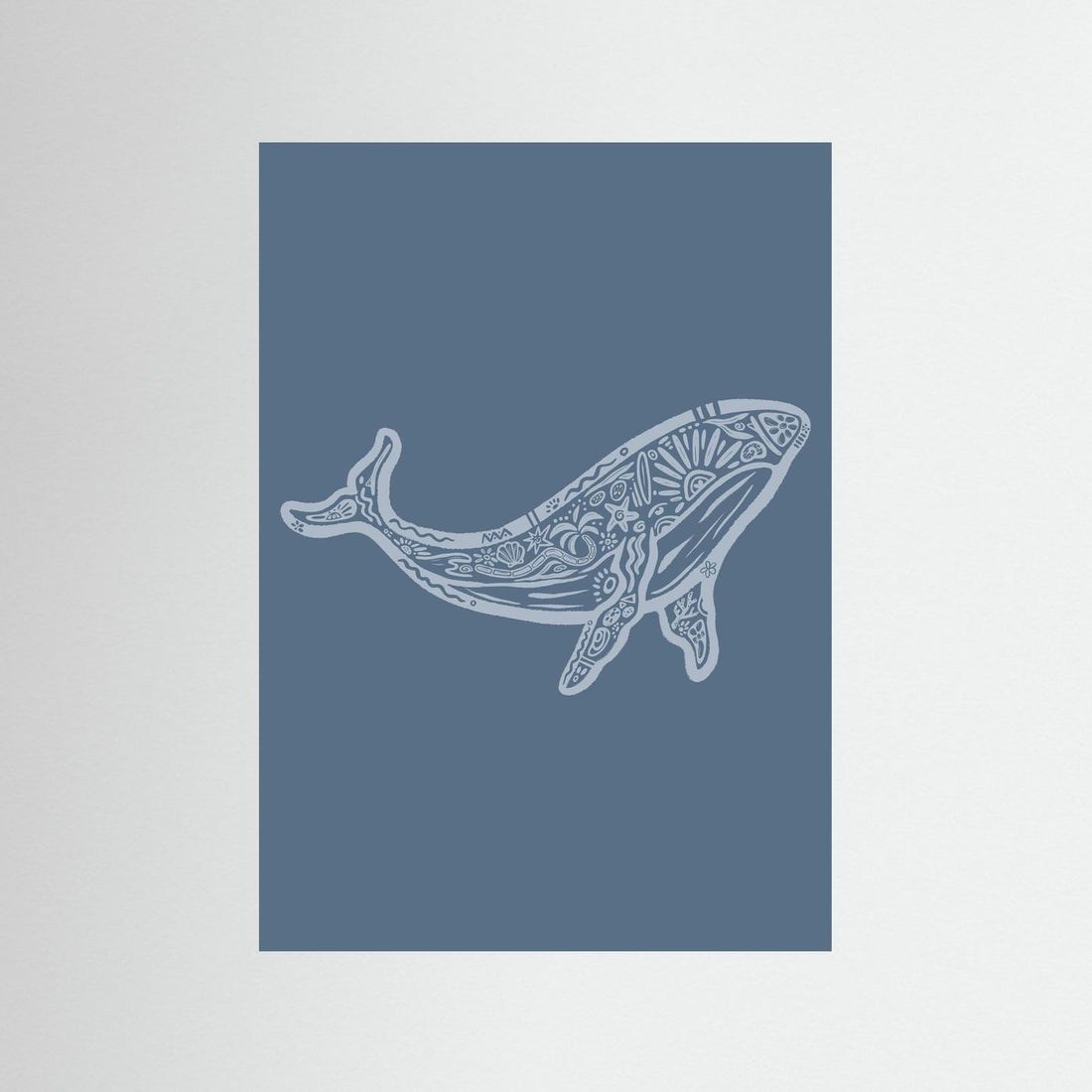 Whale Boho Poster