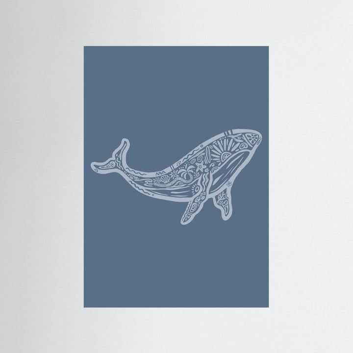Whale Boho Poster