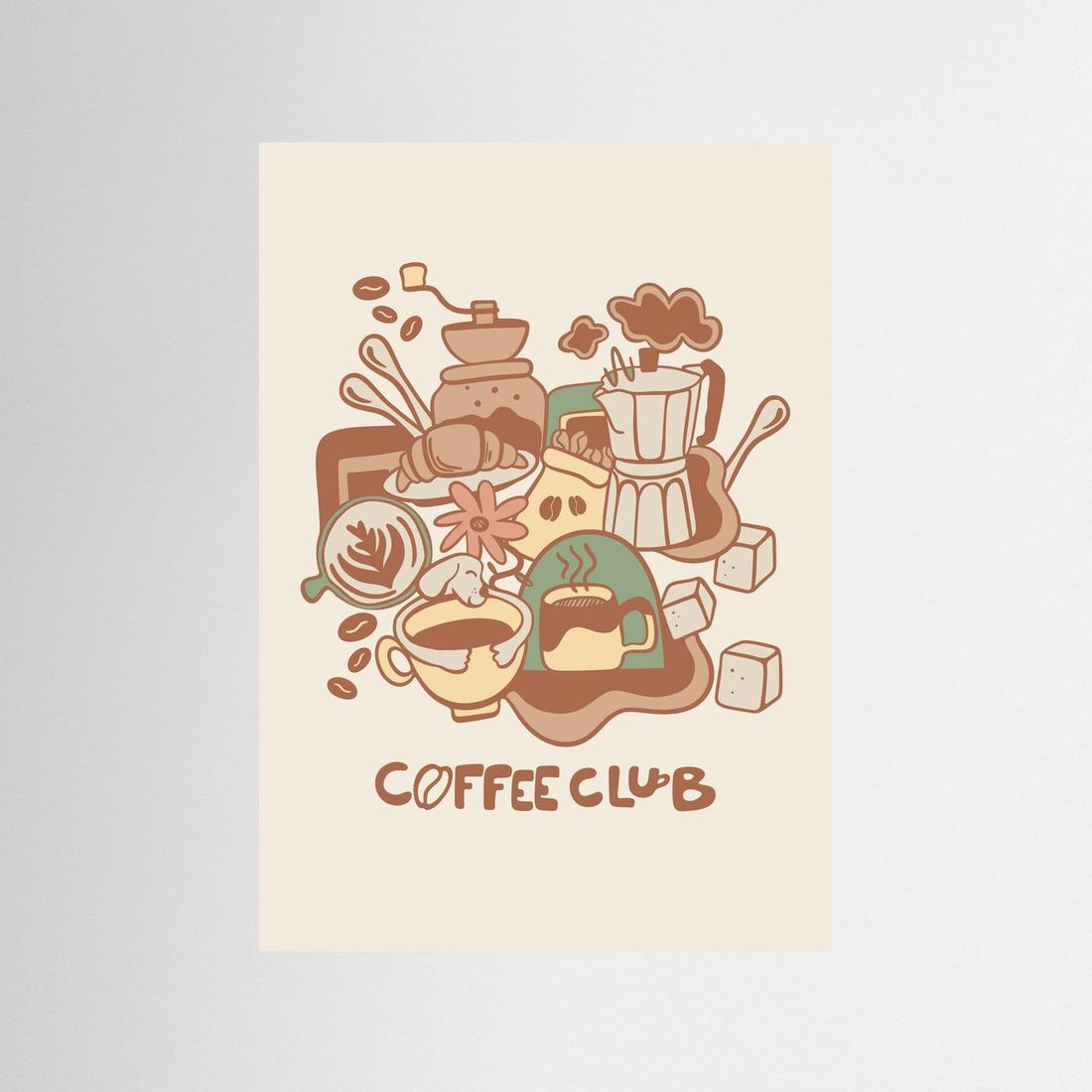 Coffee Lineart Poster