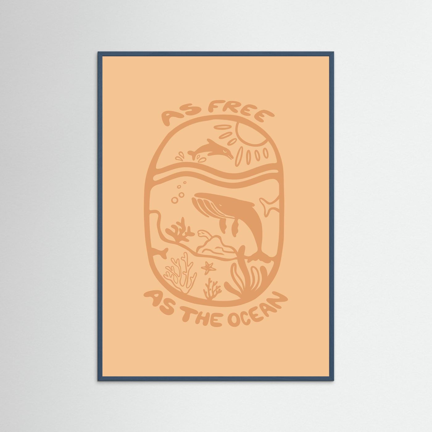 Free as the Ocean Poster