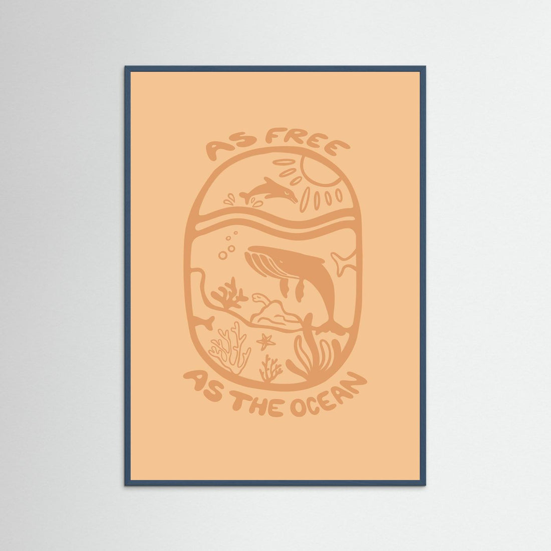 Free as the Ocean Poster