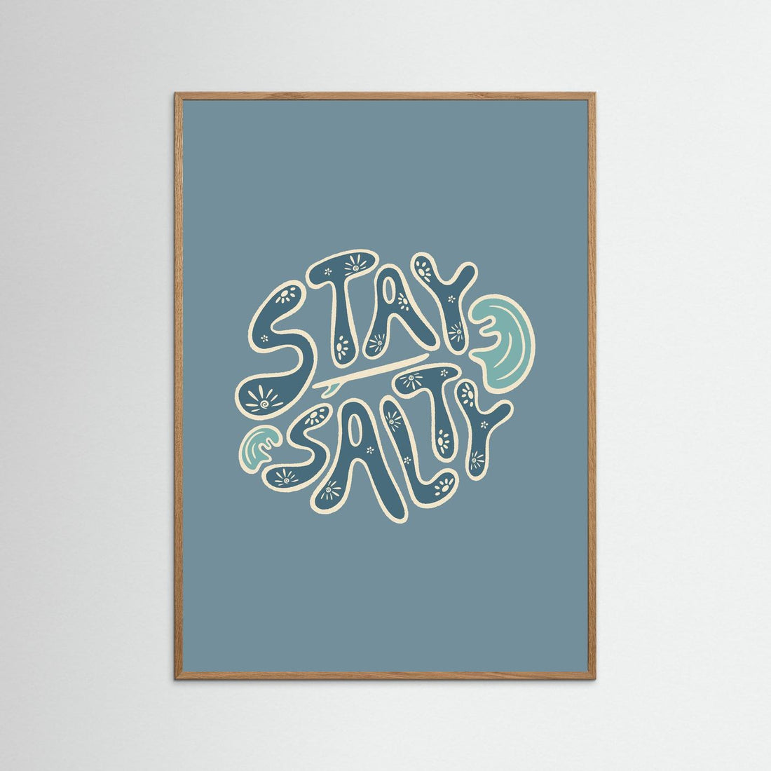 Stay Salty Circle Poster