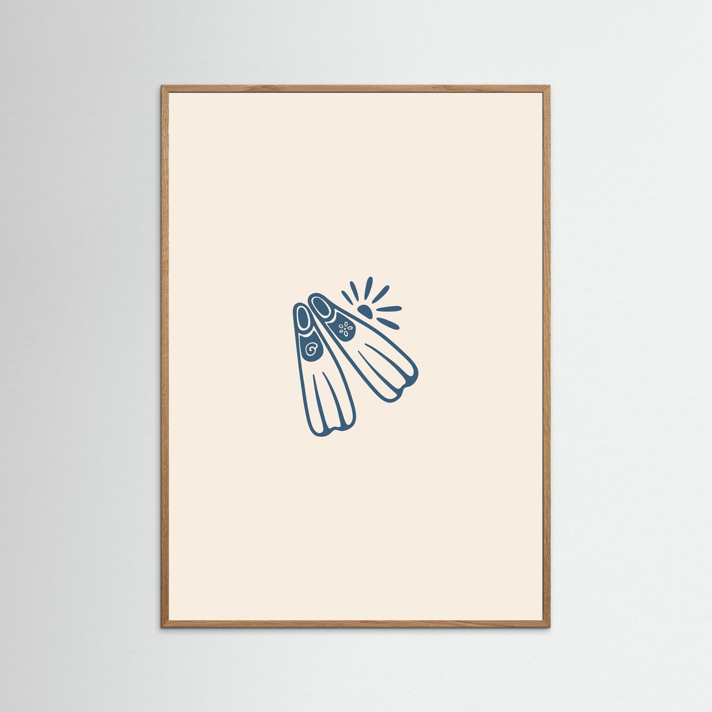 Coastal Diving Fins Poster