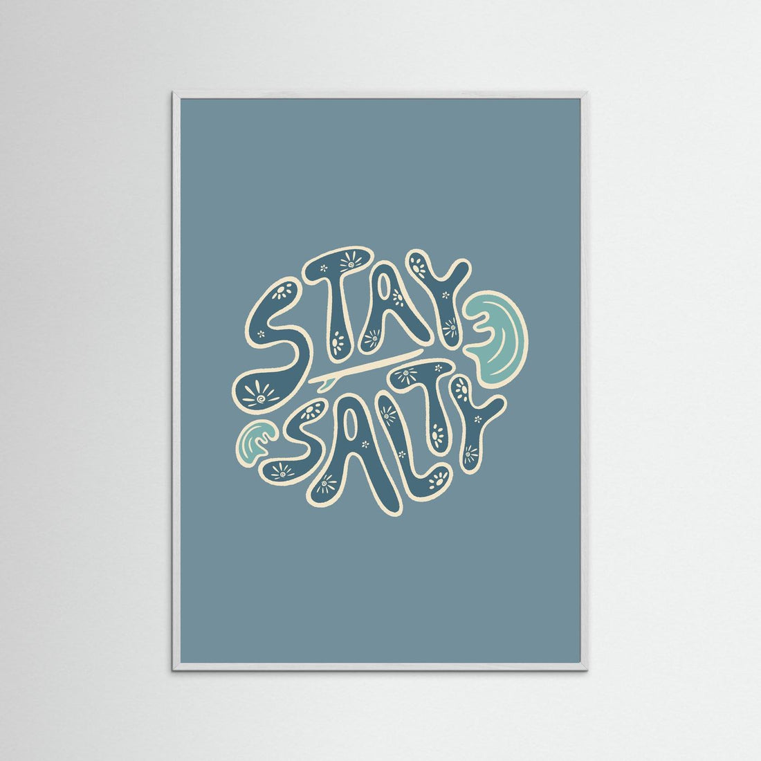 Stay Salty Circle Poster