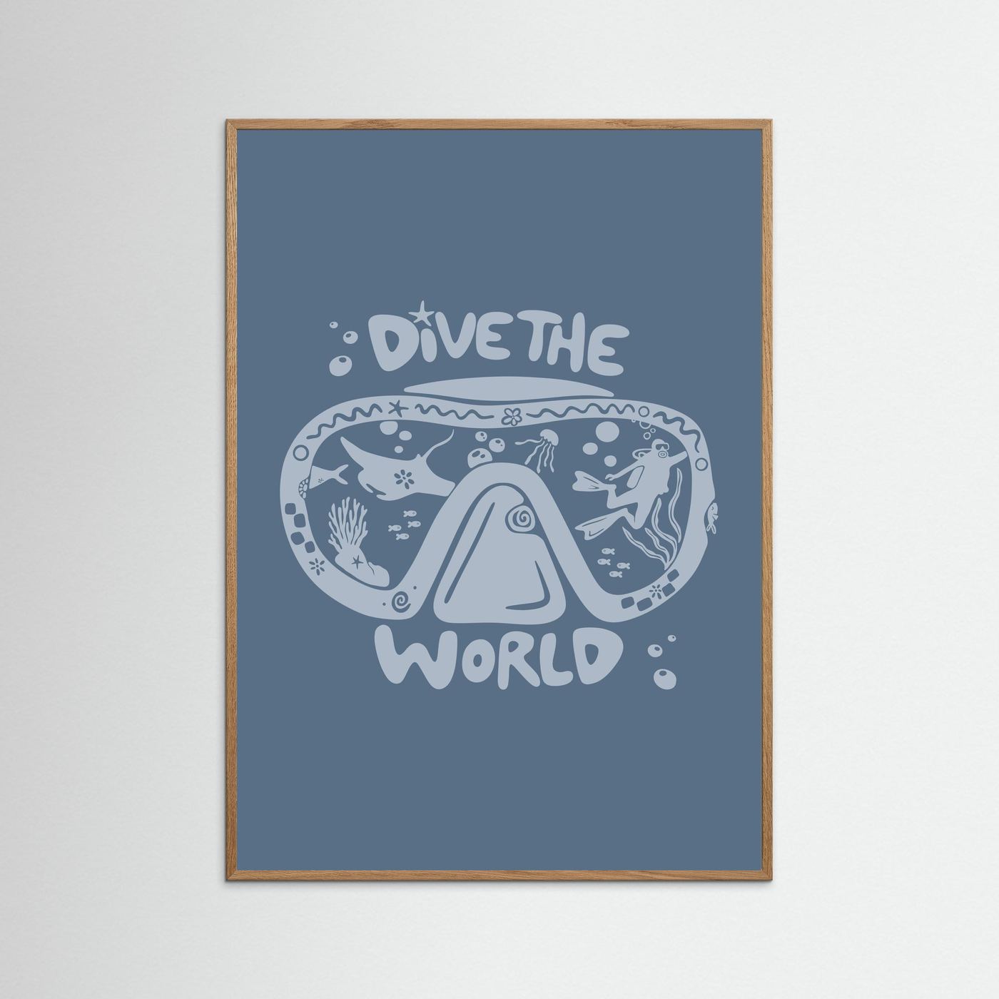 Dive The World Poster