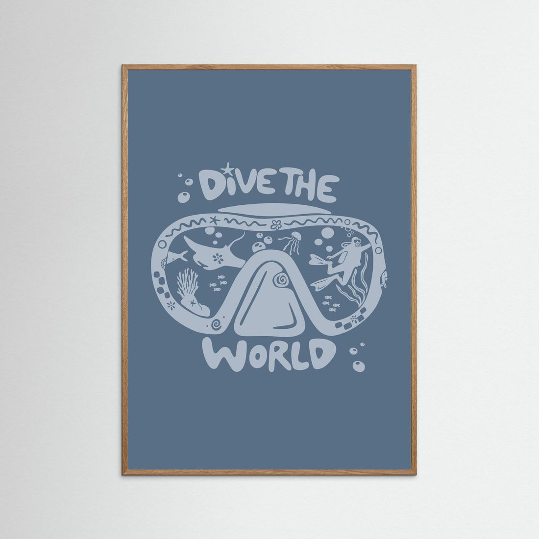 Dive The World Poster