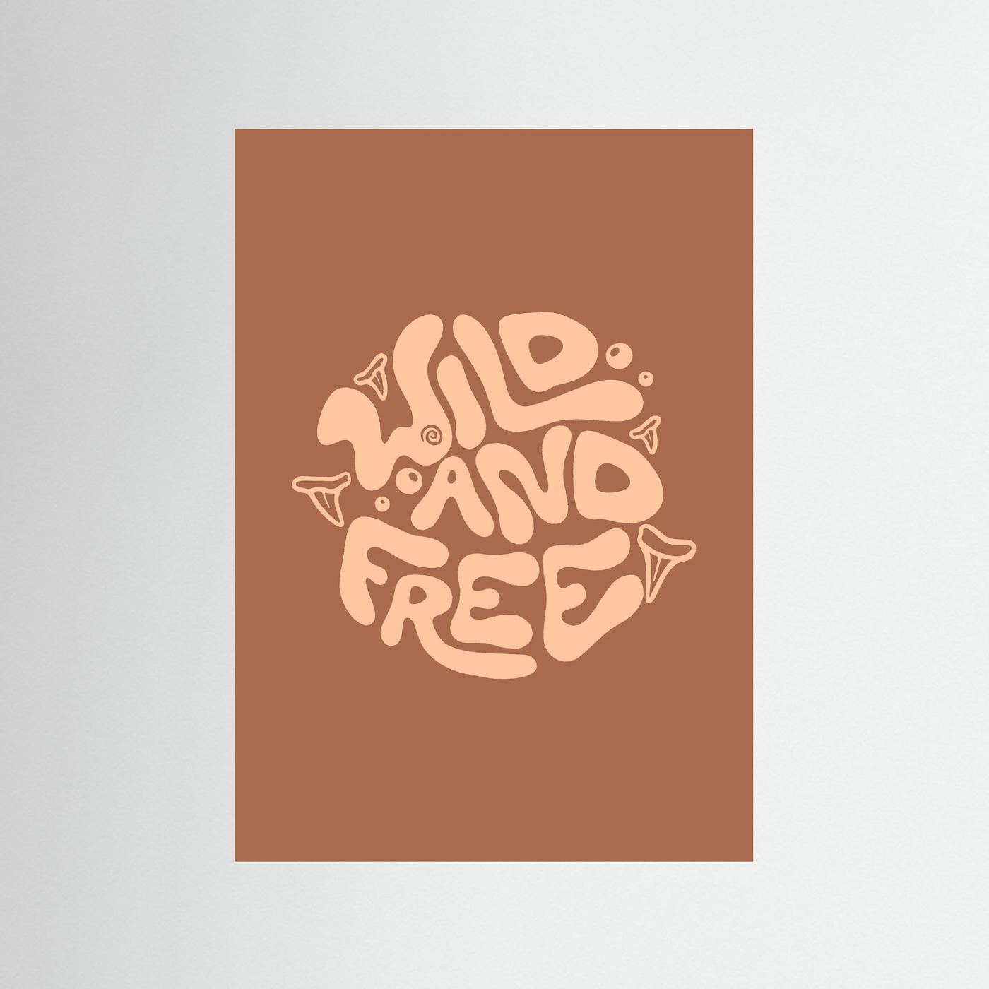 Wild and Free Circle Poster