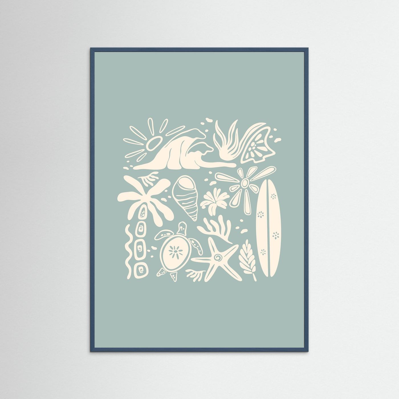 Beachy Vibes Poster