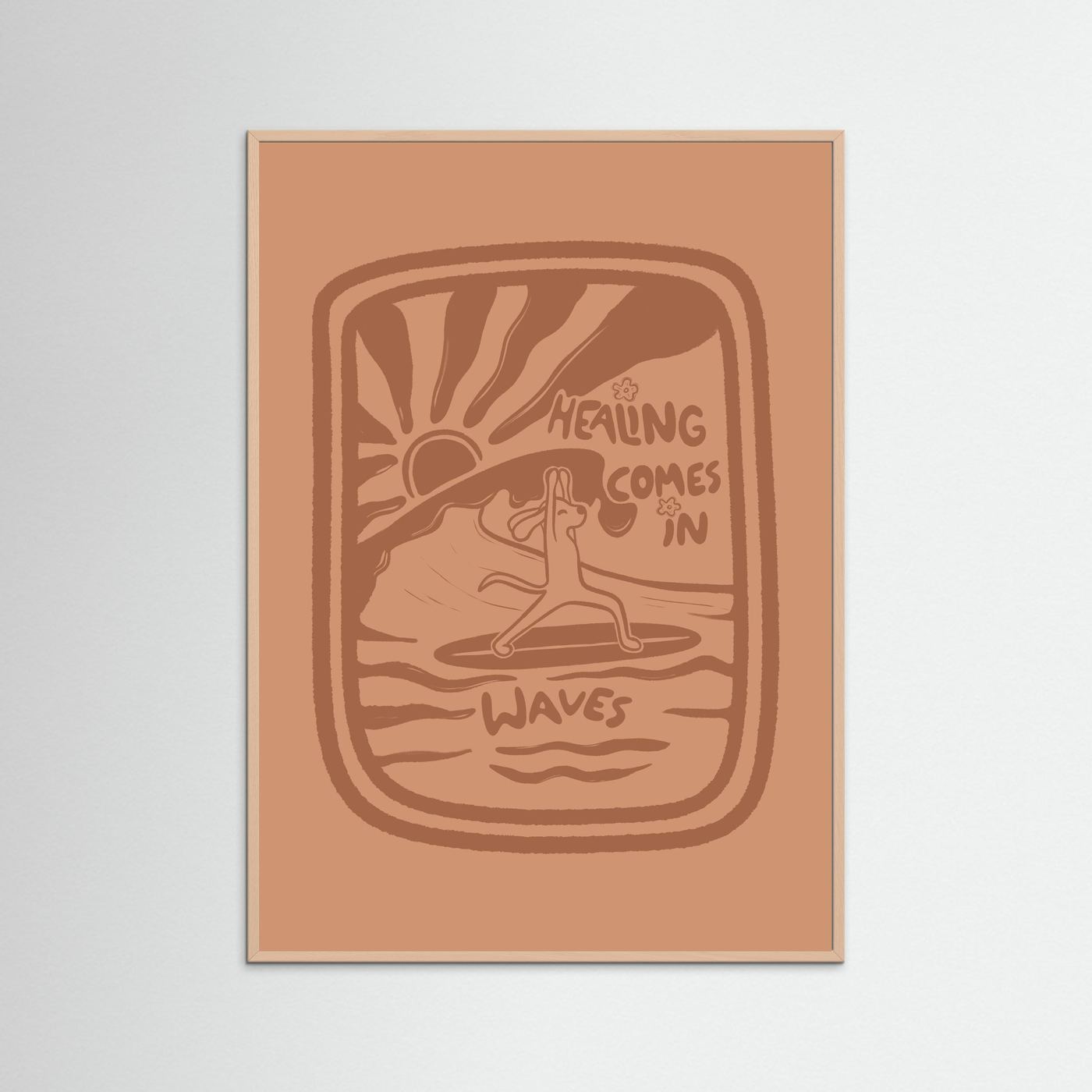 Healing Comes In Waves Poster