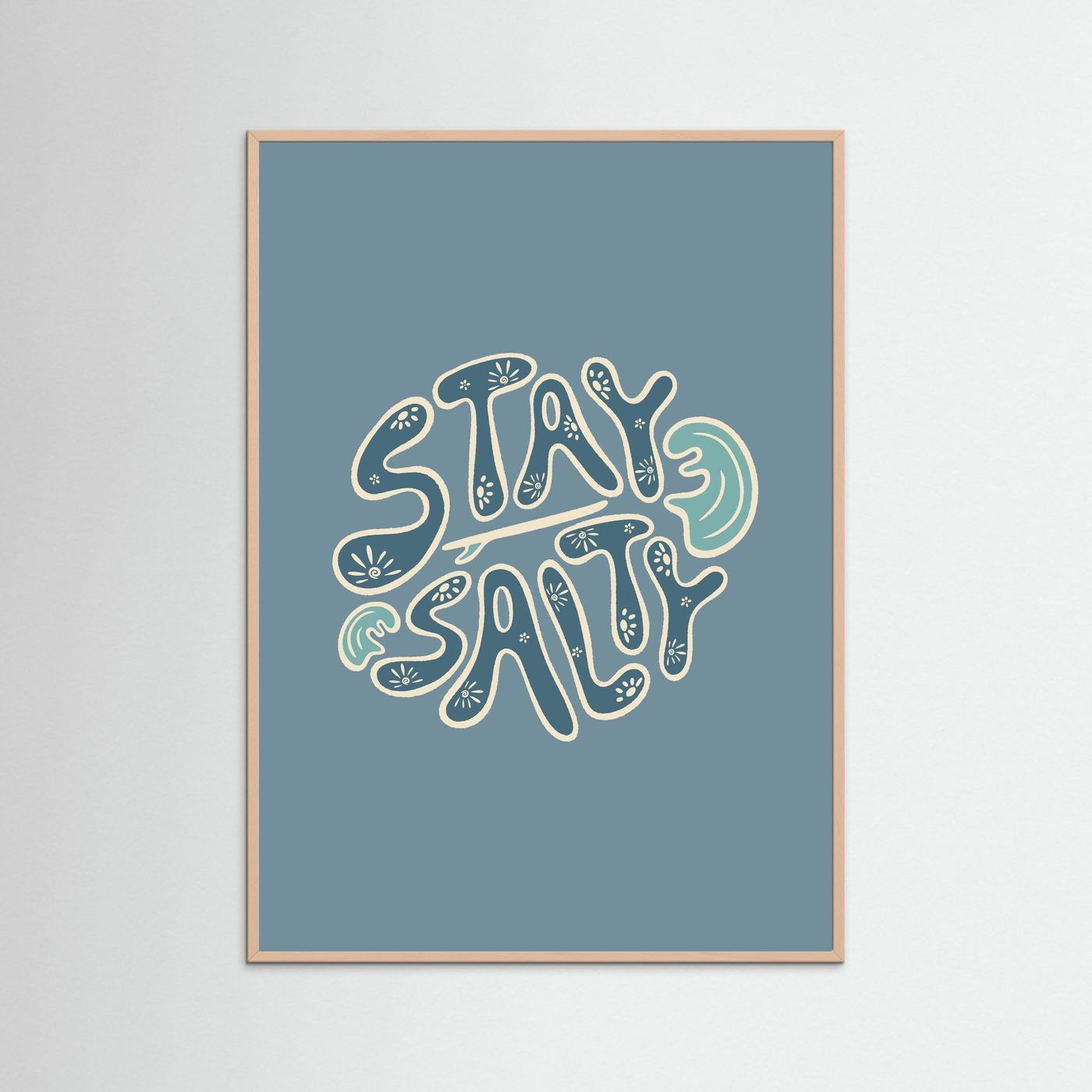Stay Salty Circle Poster