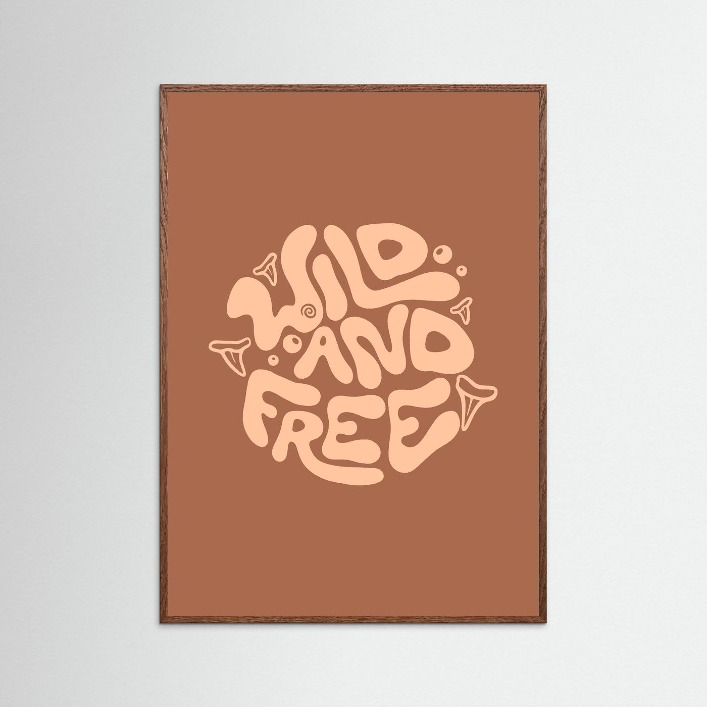 Wild and Free Circle Poster