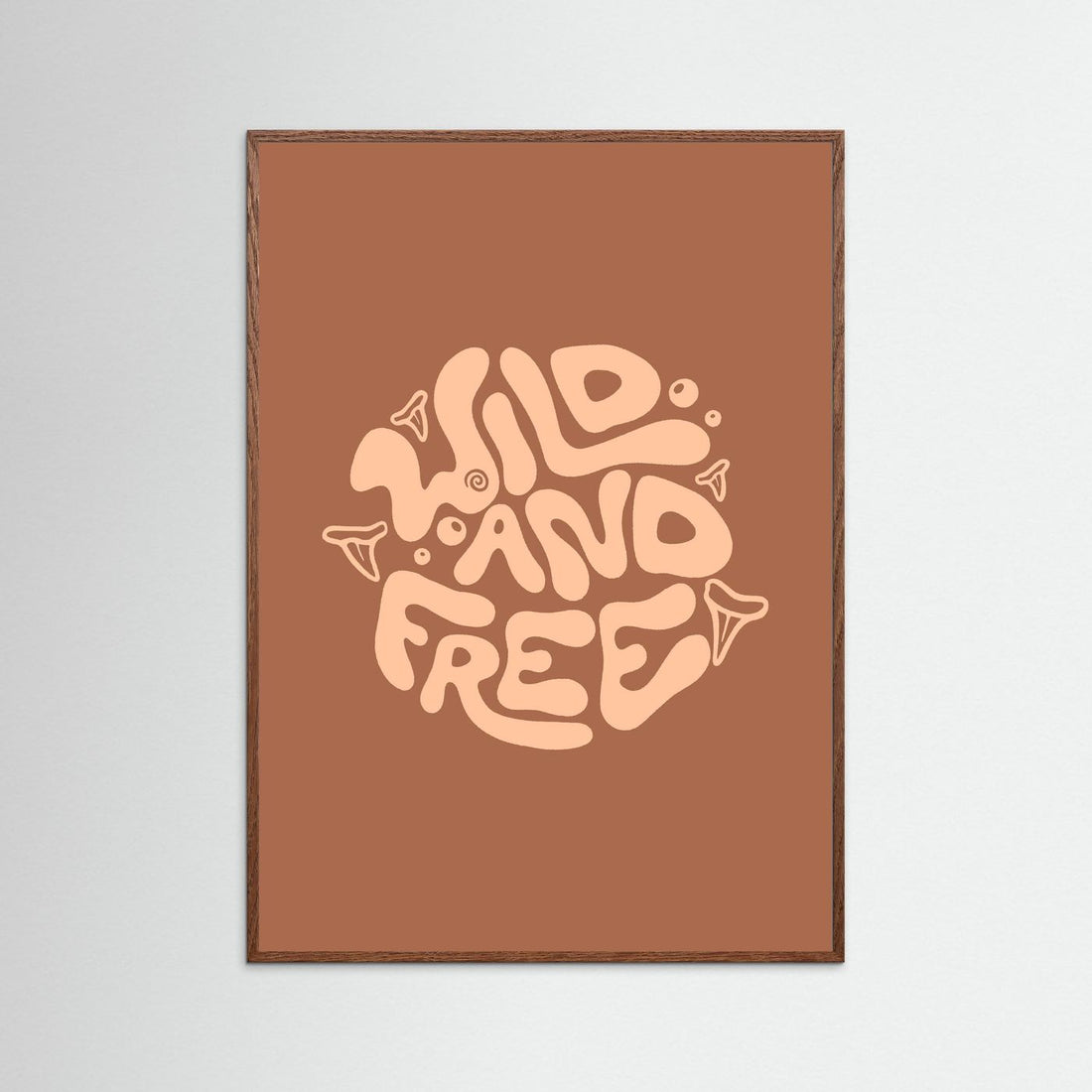 Wild and Free Circle Poster
