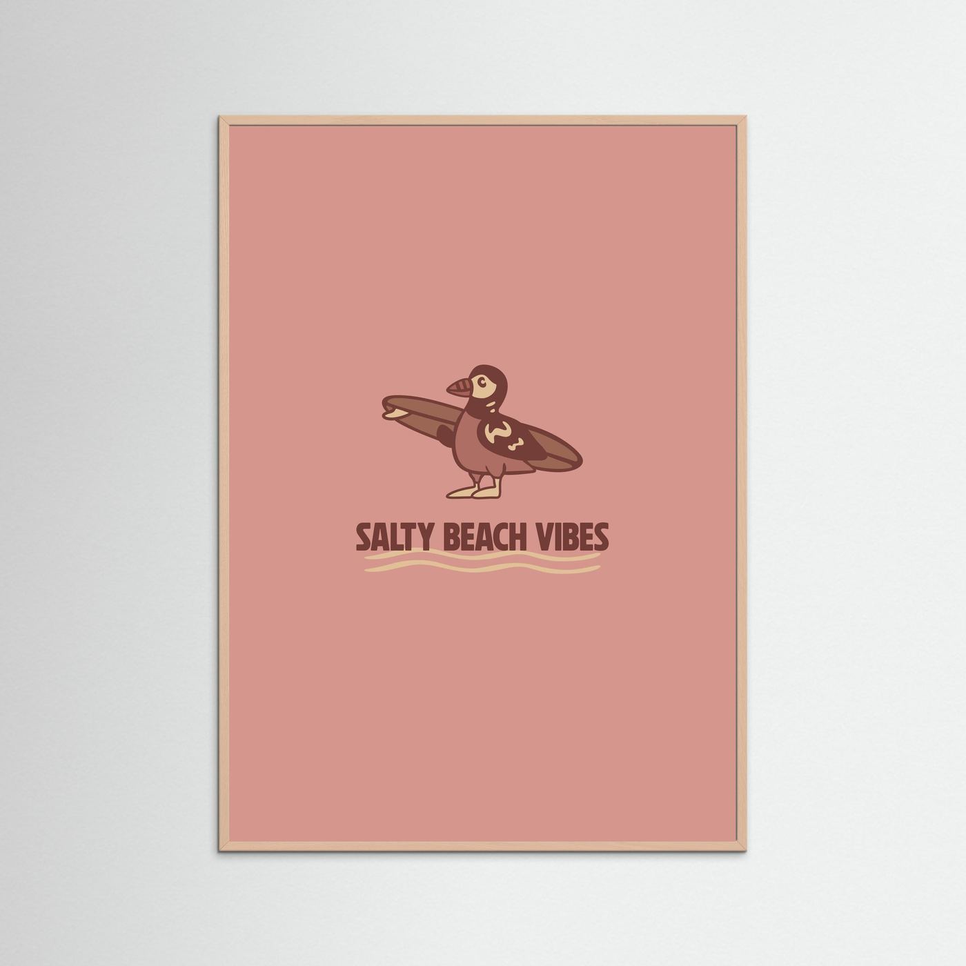Surf Pinguin Poster