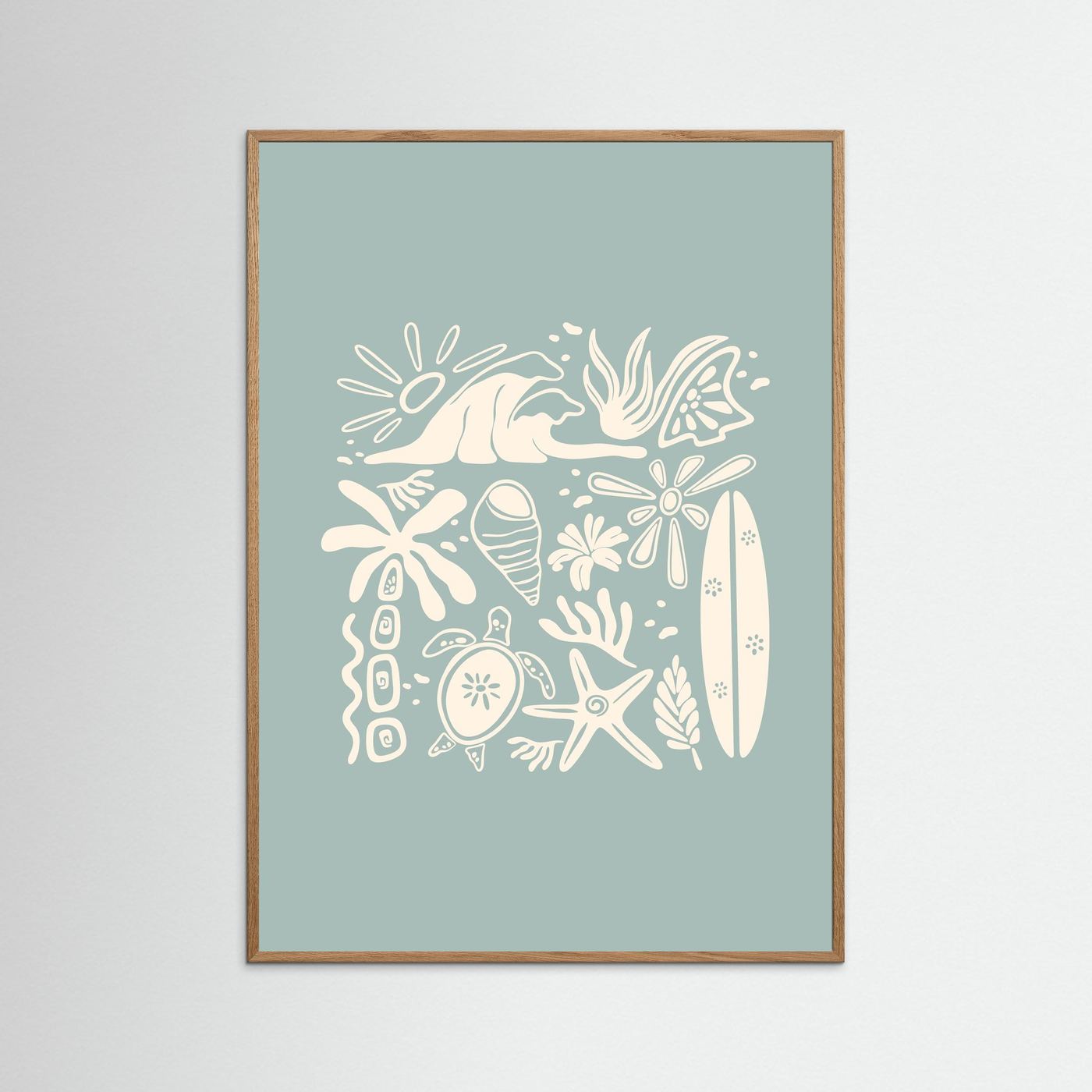 Beachy Vibes Poster