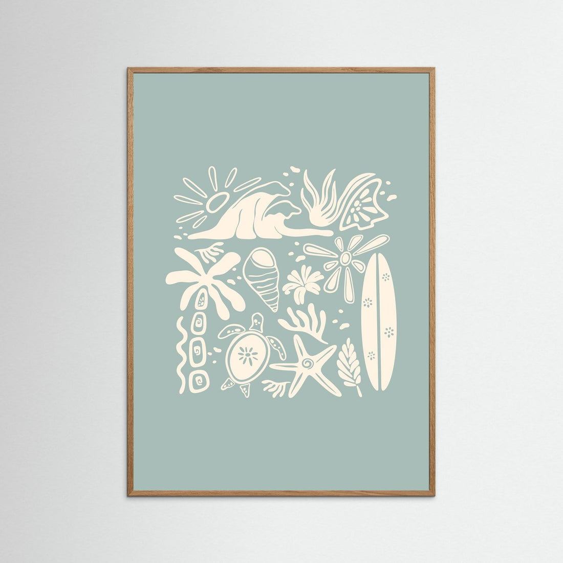 Beachy Vibes Poster
