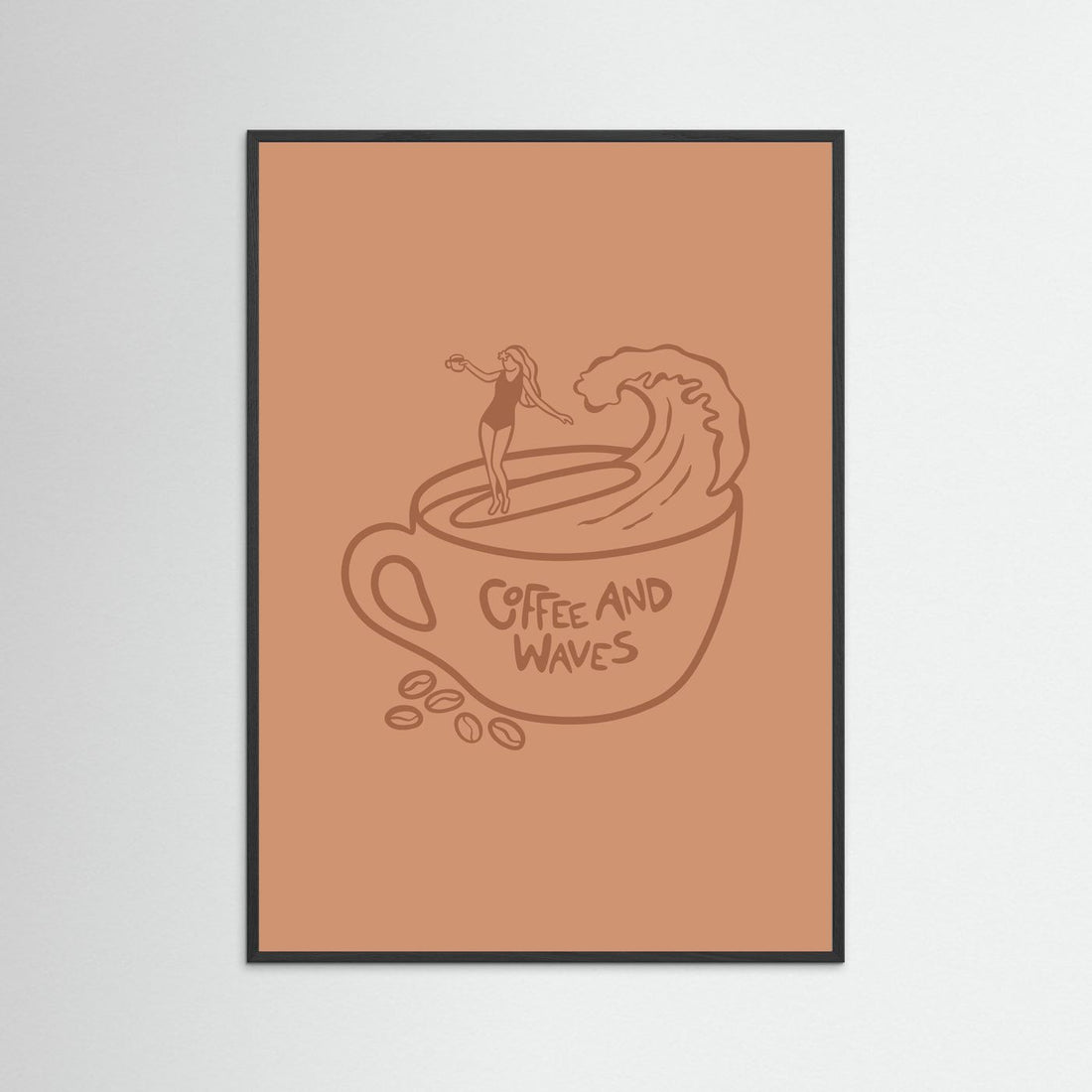 Coffee and Waves Poster