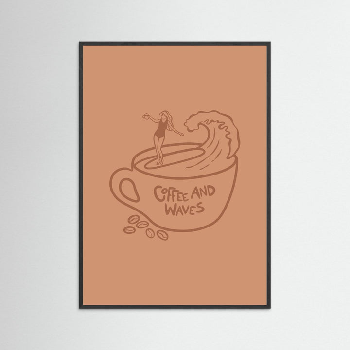 Coffee and Waves Poster