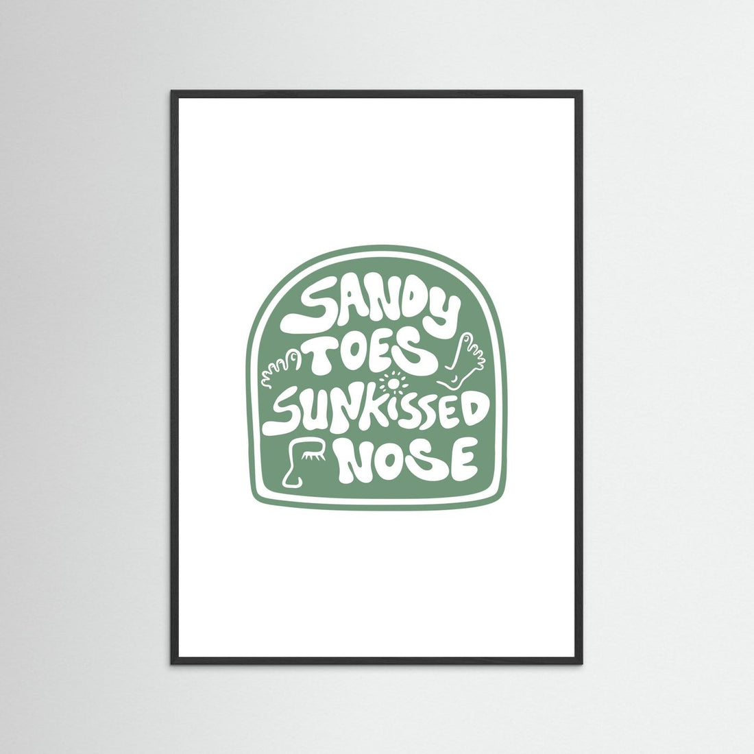 Sandy Toes Poster
