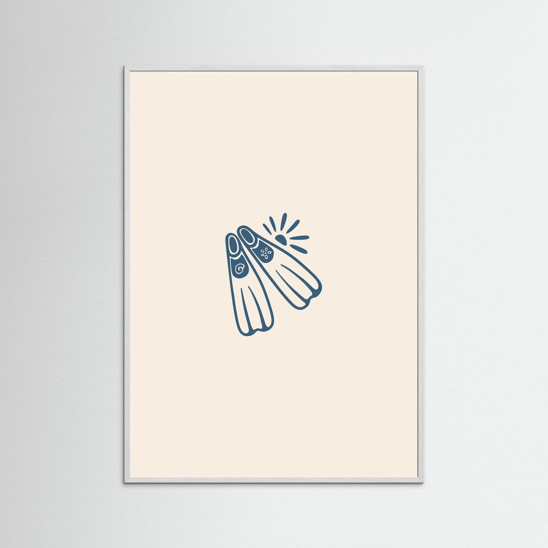 Coastal Diving Fins Poster