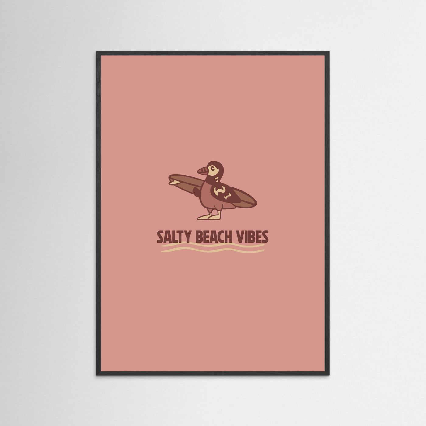 Surf Pinguin Poster