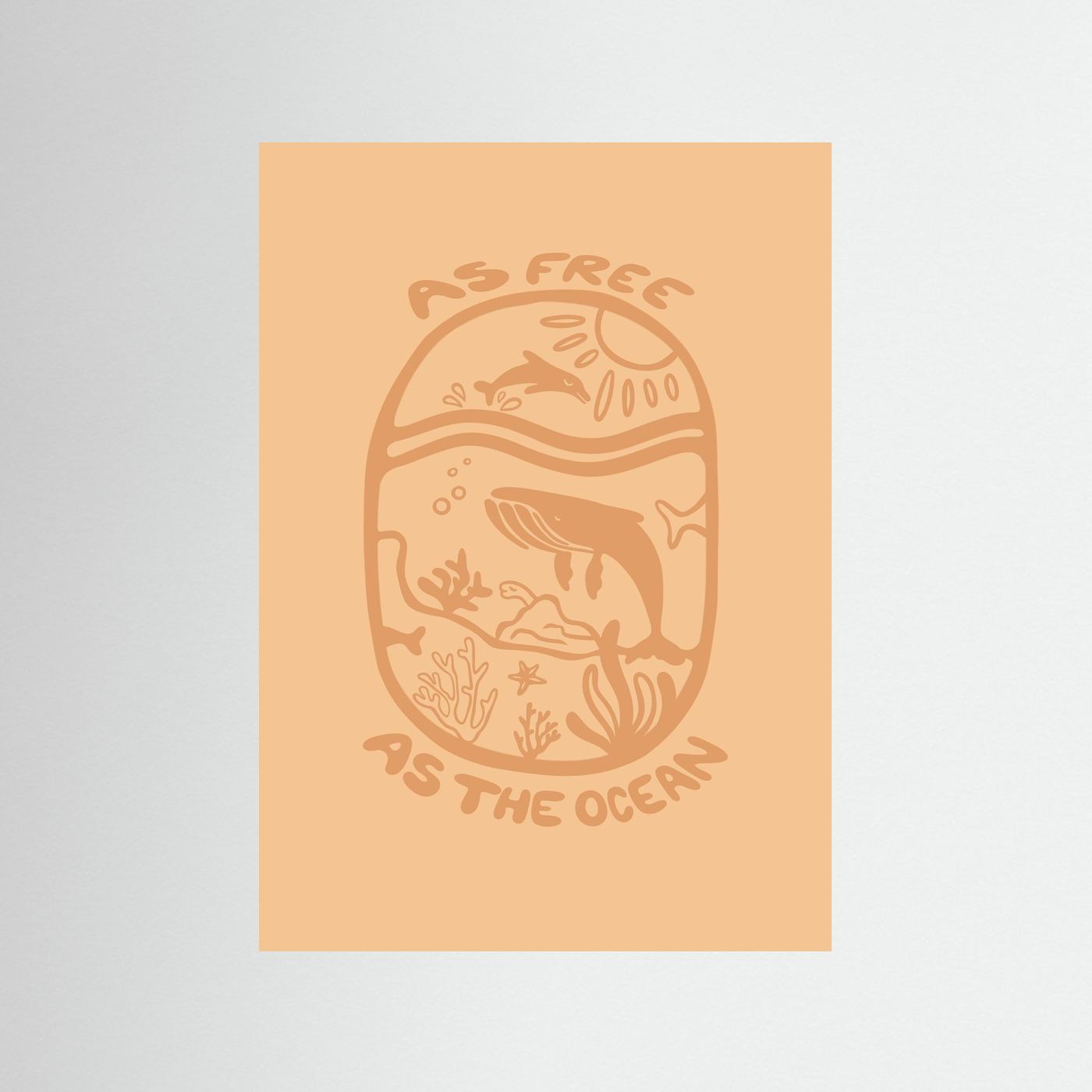 Free as the Ocean Poster