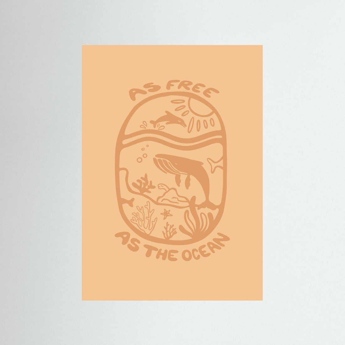 Free as the Ocean Poster