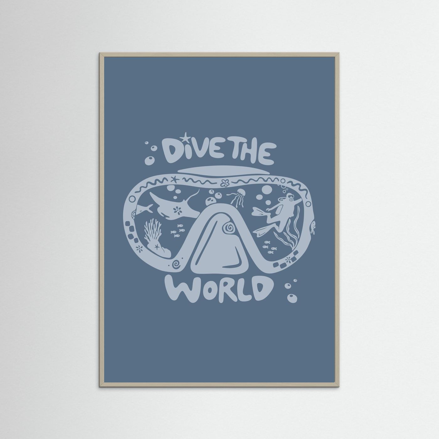 Dive The World Poster