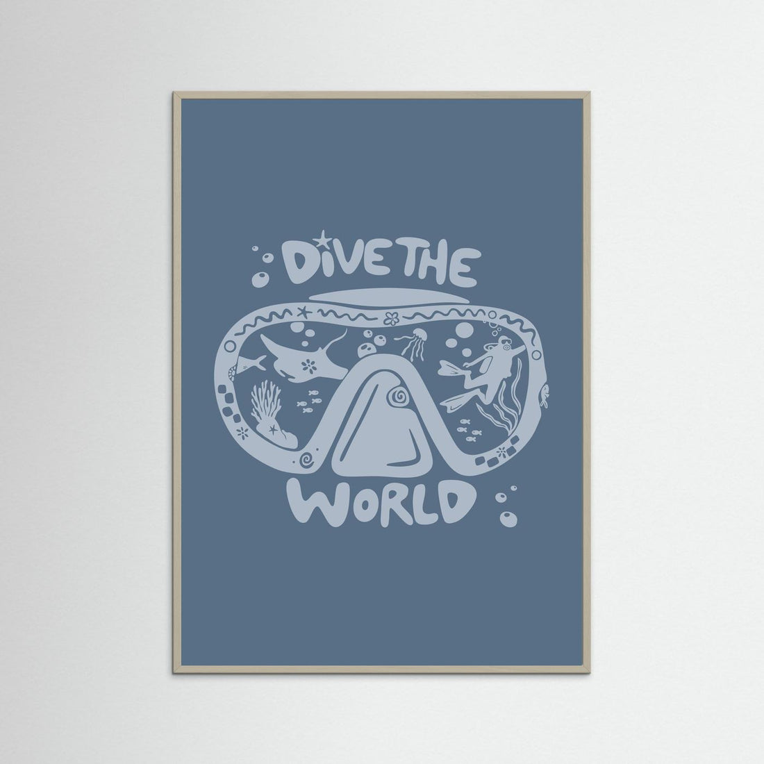 Dive The World Poster