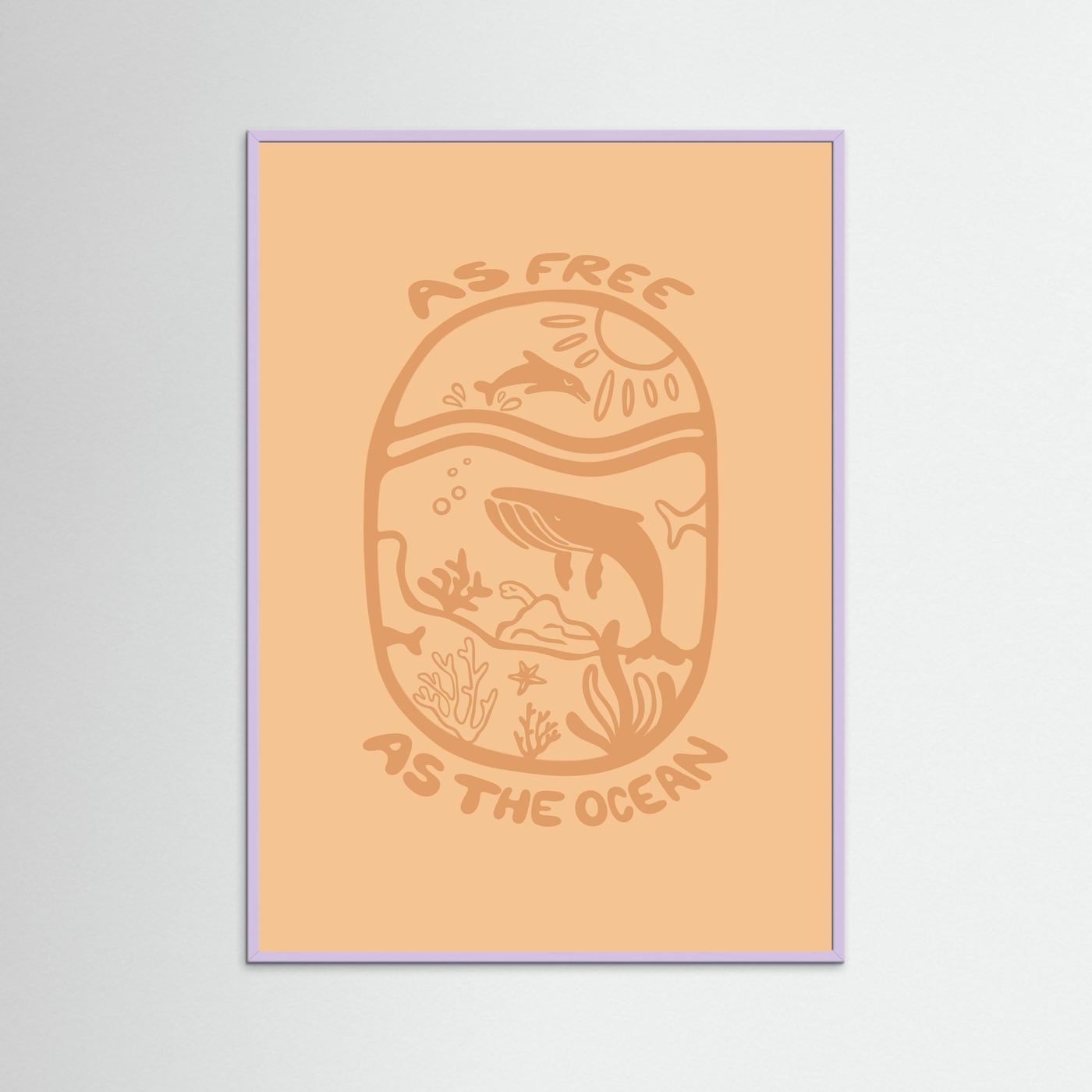 Free as the Ocean Poster