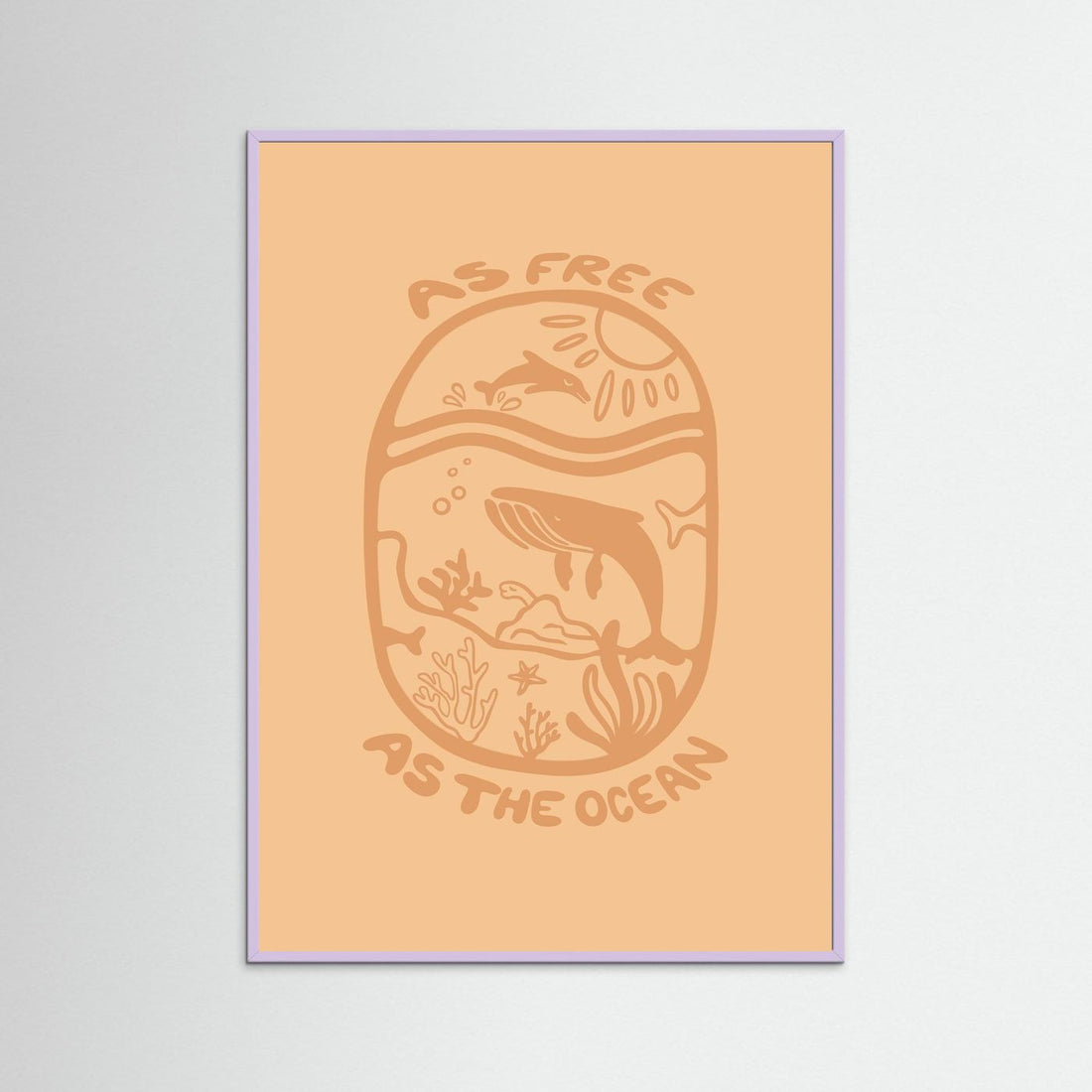 Free as the Ocean Poster