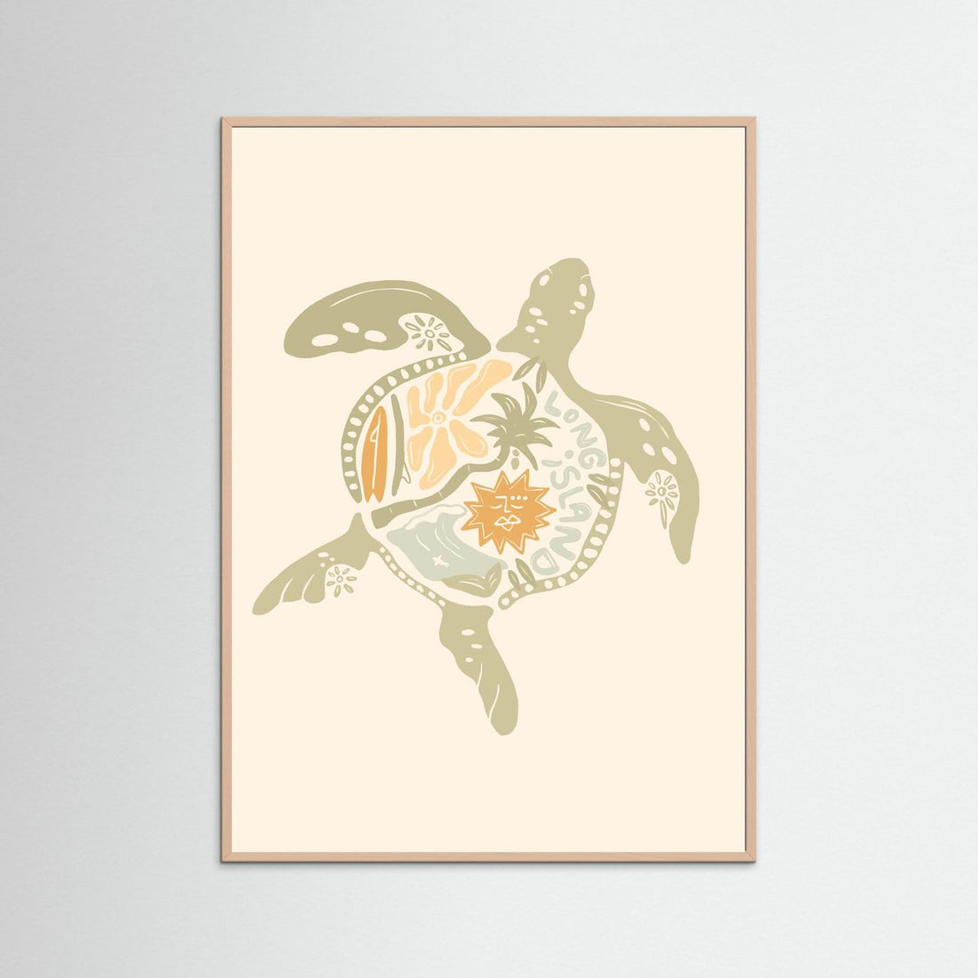 Turtle Boho Poster