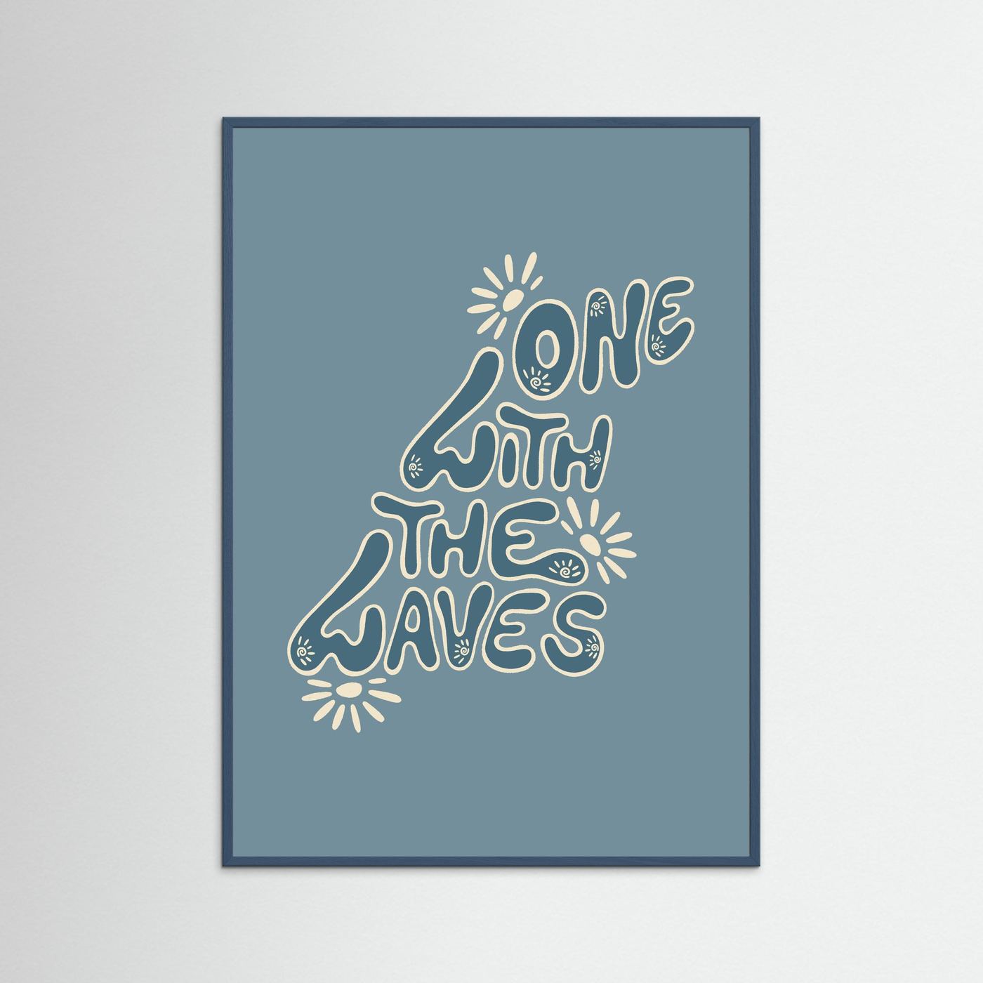One With The Waves Poster