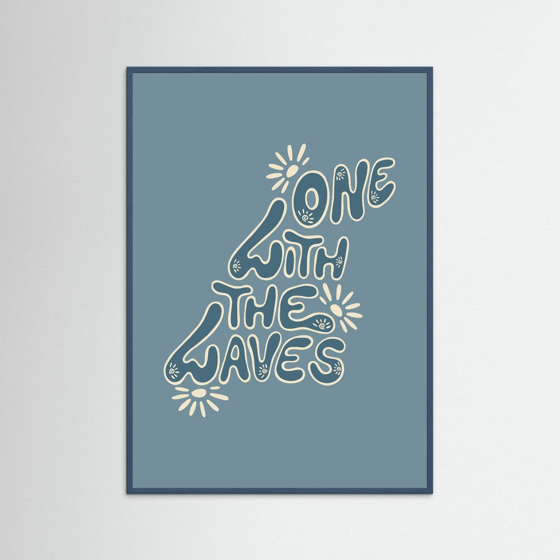 One With The Waves Poster