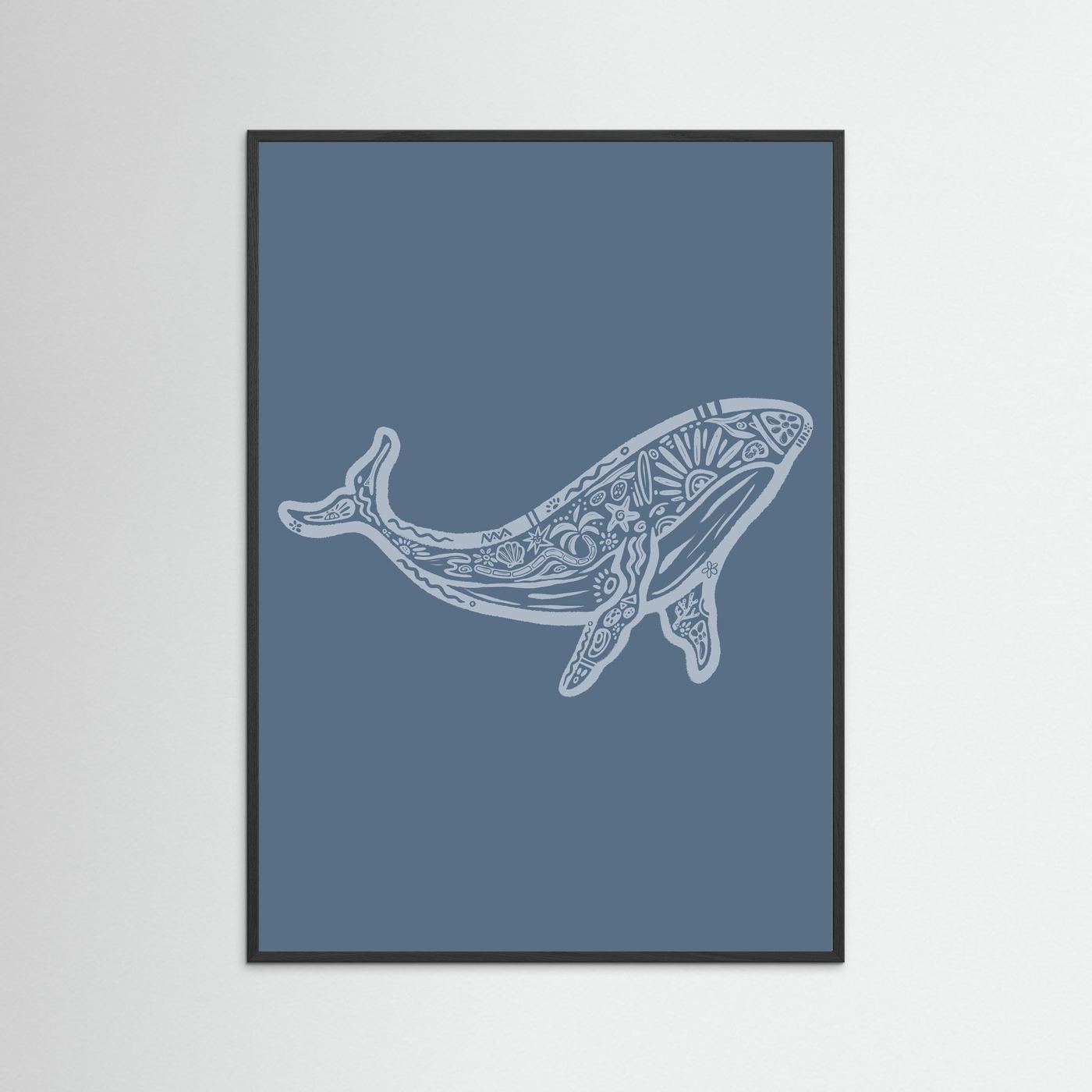 Whale Boho Poster