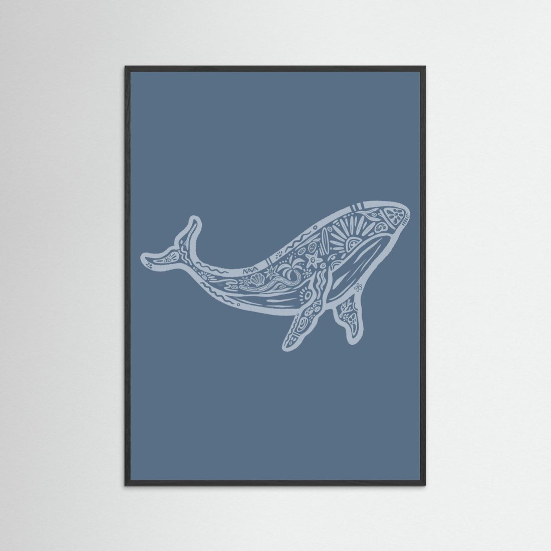 Whale Boho Poster