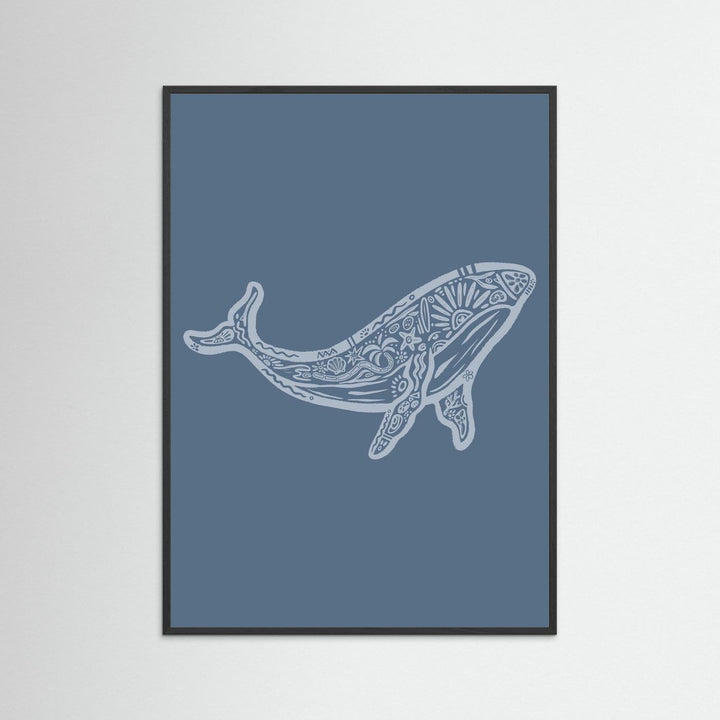 Whale Boho Poster