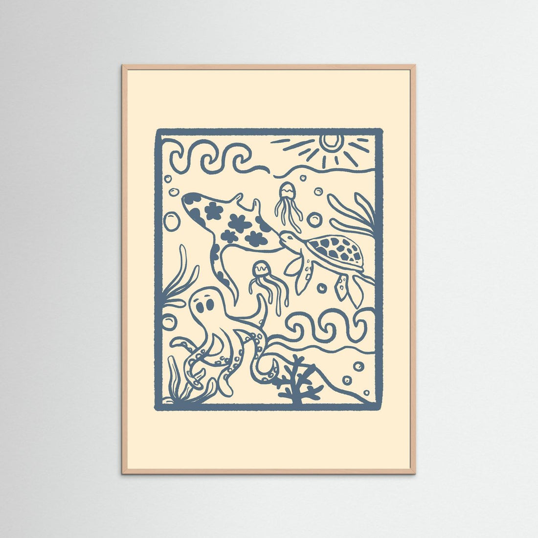 Ocean Creatures Poster