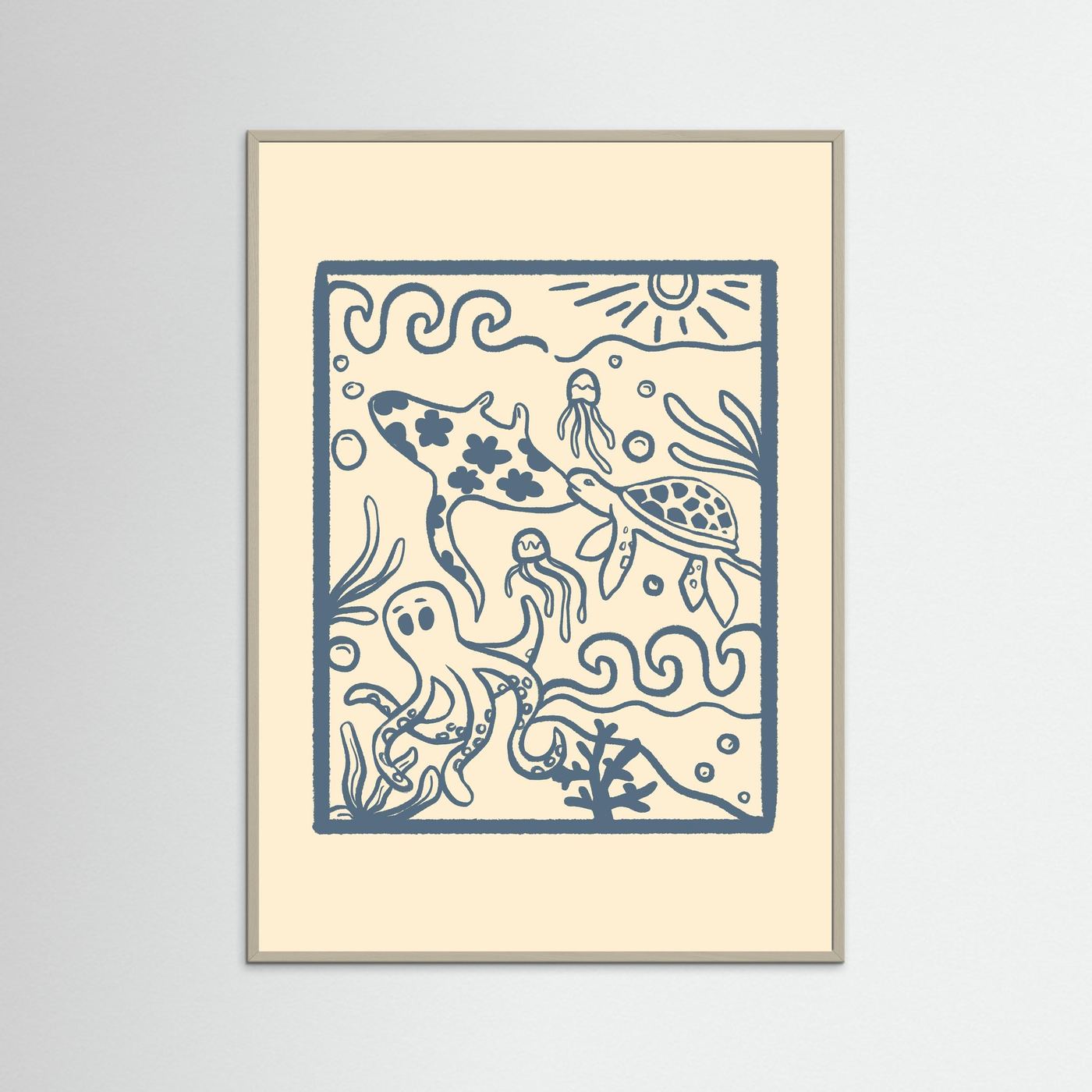 Ocean Creatures Poster