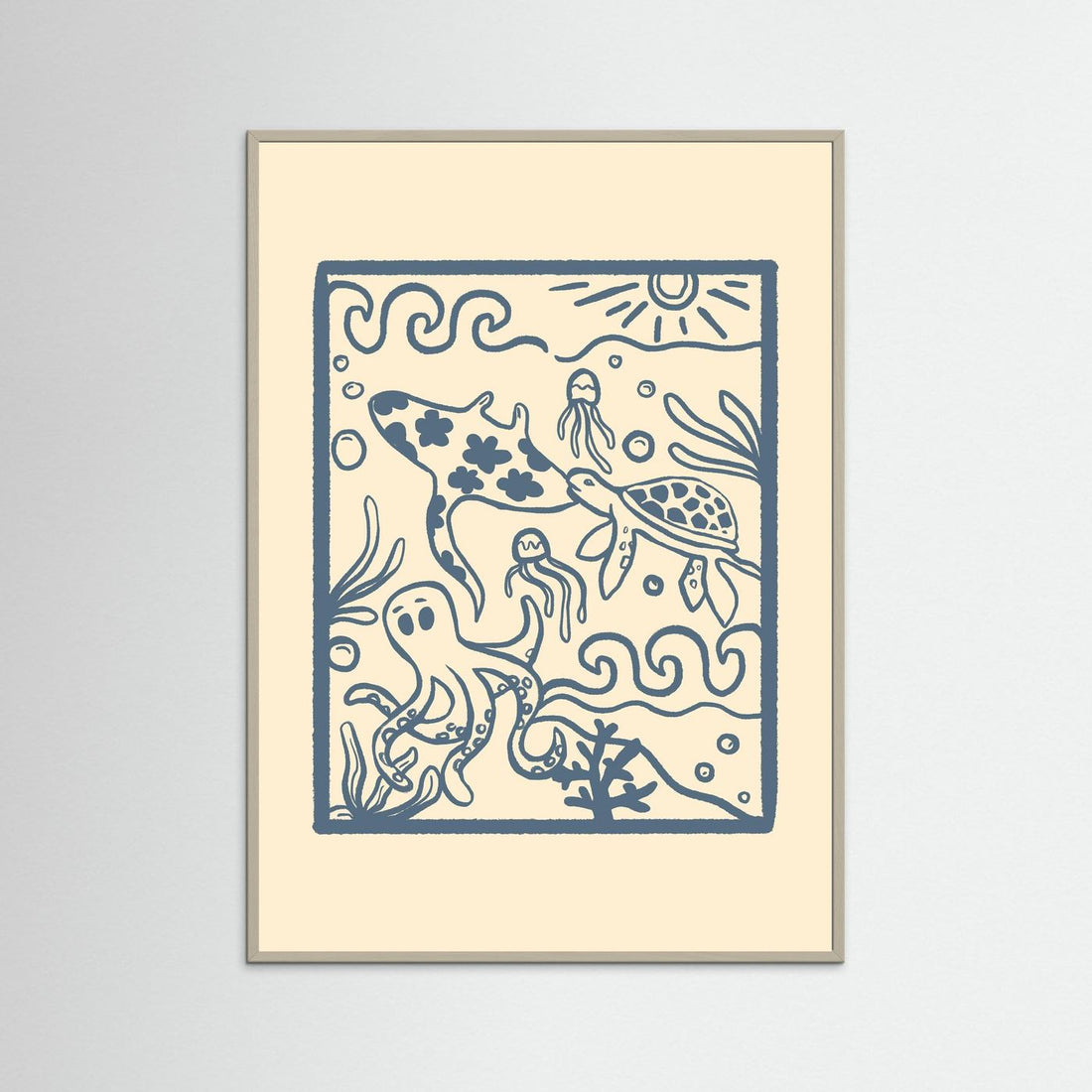 Ocean Creatures Poster