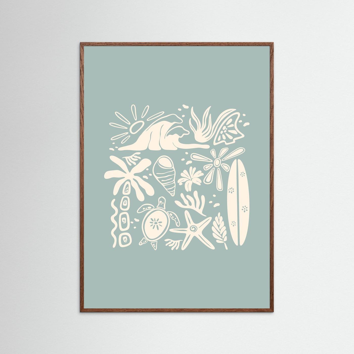 Beachy Vibes Poster